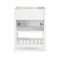 Alaterre Furniture Bennet 3pc Wooden Bathroom Vanity Set - 24-in. L Vanity, 30-in. L Mirror, 25-in. Wall Shelf, White AVAN2400WHAA - alternate 2